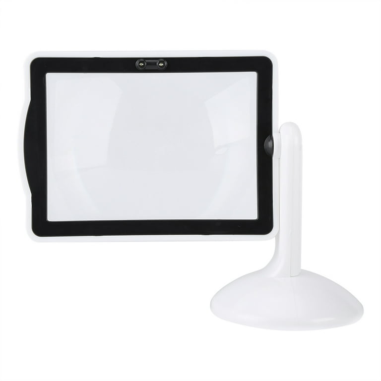 Extra Large Screen Built-In LED Reading Magnifier, Hands-Free Magnifying Glass 3X for Reading Hands Free Inspection, Men's, Size: 8.66 x 5.91 x 5.51
