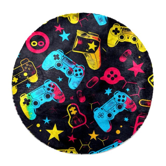 Extra Large Shag Pile Soft Shaggy Area Rugs, 160 cm Circle Carpet