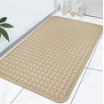 thumbnail image 1 of Extra Large Shower Mat, 47.2 x 31.5 Inch Non Slip Shower Mats for Inside Shower with Drain Hole and Suction Cups, Soft Trimmable TPE Anti Slip Shower Mat for Walk in Shower Stall, Heavy Mat, 1 of 14