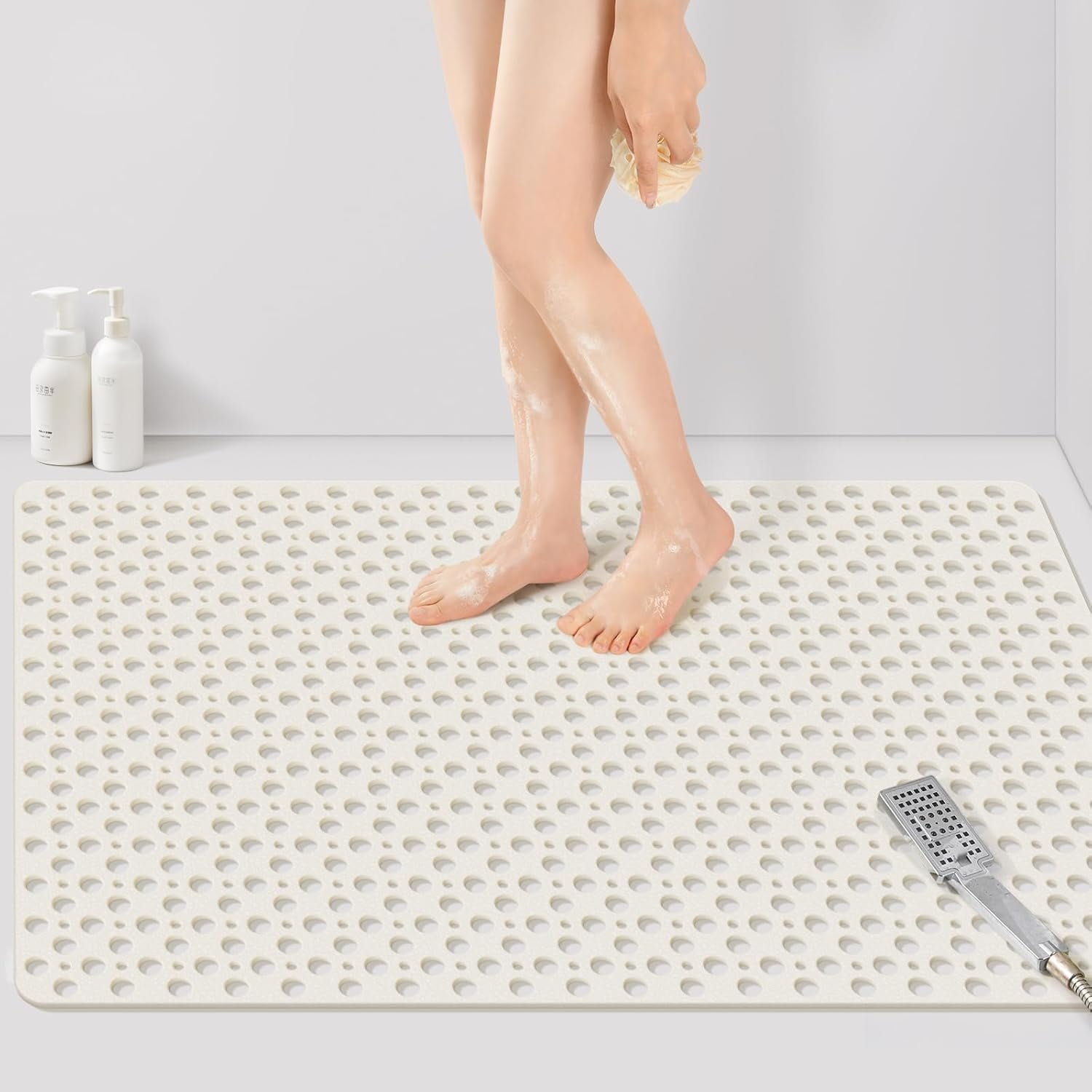 Extra Large Shower Mat 47x32 inch, Non Slip Shower Mat for Inside — free download