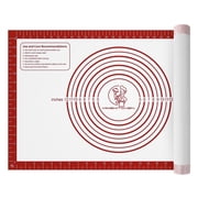 Extra Large Silicone Baking Mat 26x16 inch Non-Stick Pastry Mat for Dough Rolling, Macarons, Cookies, Bread - Non-Slip Counter, Oven, Fondant - Easy Clean