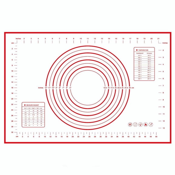 Extra Large Silicone Baking Mat - Non-Stick Pastry Sheet, Reusable Dough Rolling Protector for Kitchen Counter, Food-Grade Silicone Mat
