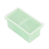 Silicone Freezer Tray With Lid Large Soup Container 2 Cup Capacity Portions For Stews And Broths