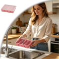 thumbnail image 1 of Extra Large Silicone Freezer Tray with Lid, 4-Cavity Extra Large Mold for Soup, Broth, Meal Prep and Ice Cubes, Stackable, 1 of 5