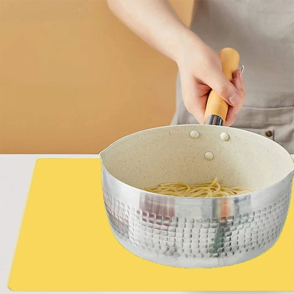 Extra-Large Silicone Kitchen Counter Mat,Heat Resistant Non-Slip Dish Drying Mat,Protector for Air Fryer,Microwave,Coffee Maker,15.75×11.81 in