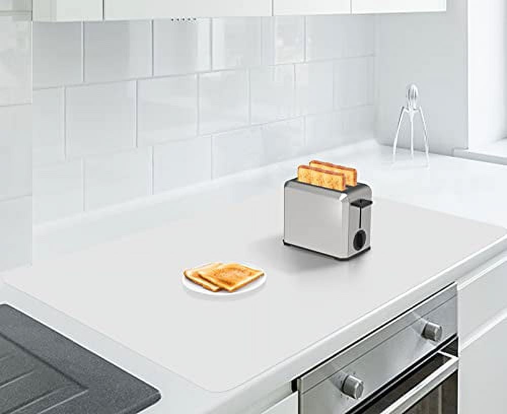 Heat Resistant Mat for Air Fryer Kitchen Countertop Heat Protector Mat  Kitchen Appliance Mats Non Slip Heat Proof Mat Non Stick Black Coffee Maker  Microwave 