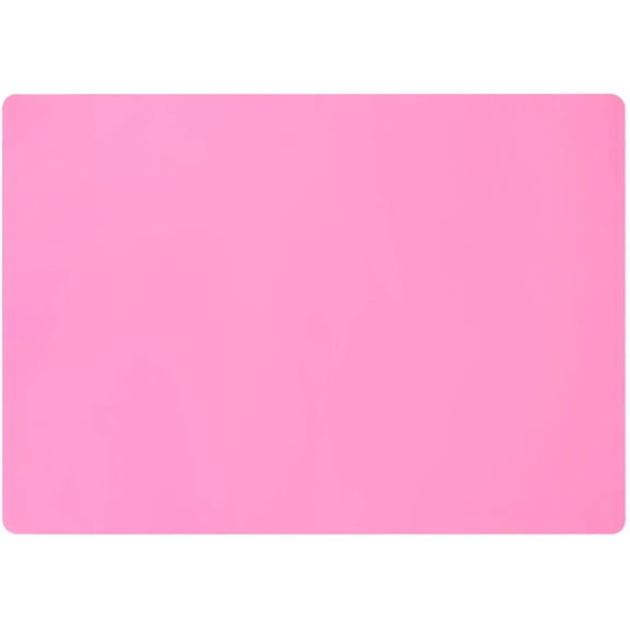 Extra Large Silicone Mats for Countertop, 28" by 20" Multipurpose Mat, Counter Table Protector, Desk Saver Pad, Placemat Nonstick Nonskid Heat-Resistant Pad, Pink