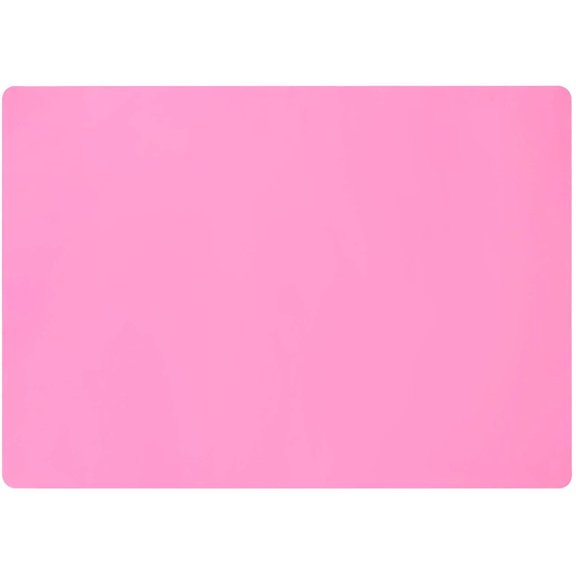Extra Large Silicone Mats for Countertop, 28" by 20" Multipurpose Mat, Counter Table Protector, Desk Saver Pad, Placemat Nonstick Nonskid Heat-Resistant Pad, Pink
