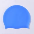 thumbnail image 1 of Extra Large Silicone Swimming Cap for Women & Men, Waterproof Swim Cap for Long Thick Curly Hair, Dreadlocks, Braids and Afros(Dark Blue One Size), 1 of 7