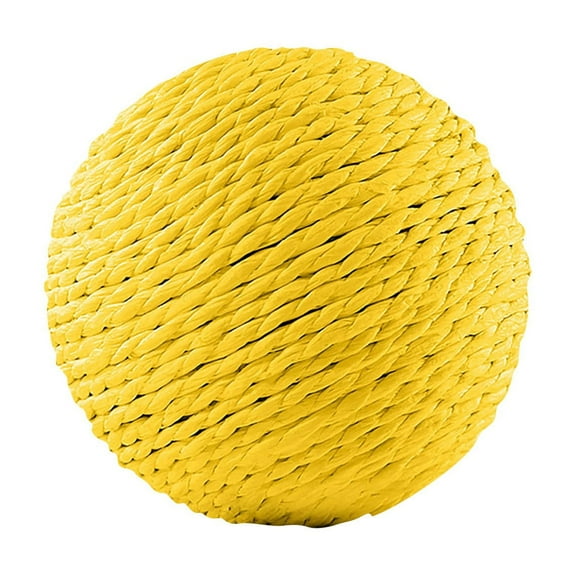 Extra Large Sisal Ball Cat Toy, Self-Enjoyment Yarn Ball With Bell, Boredom Relief Teeth Grinding And Bite-Resistant Interactive Cat Stick Toy, 8Cm For Cats Outdoor Play
