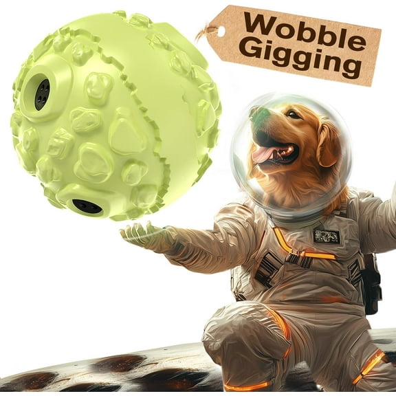 Extra-Large Size Durable  Giggle Ball U.S.  & Brand & Design for Large Aggressive Chewers Breed Dogs Wobble Giggling  Interactive Play for Indoor Outdoor
