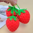thumbnail image 1 of Extra-Large Slow-Rebound Strawberry Squeeze Ball, Lovely Realistic Fruit Squishy, Fun Relaxing Gift for All Ages, 1 of 6