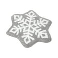 thumbnail image 1 of Extra Large Snowflake Rug Mat 31x31 Inch Non-Slip Floor Cushion Christmas Decor Holiday Home Gift Washable, 1 of 6