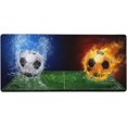 thumbnail image 1 of Extra Large Soccer Mouse Pad XXXL Mousepad Gaming Accessories Full Desk Cover Mousepad with Stitched Edge for Laptop, Computer and PC, 35.5'''' x 16'''' Extended Water and Fire Gaming Mouse Pad, 1 of 6