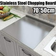 thumbnail image 1 of Cutting Boards Large Cutting Chopping Boards Pastry Board Meat Stainless Steel, 1 of 5