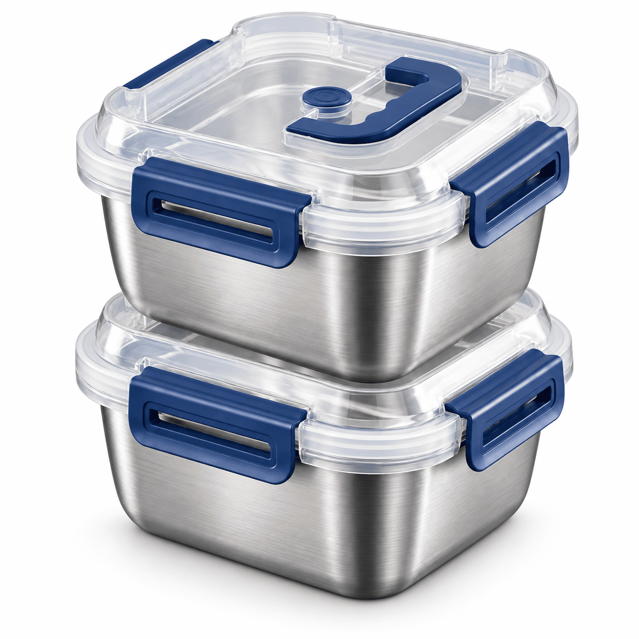 Container Kitchen Kit Extra Large Stainless Steel Food Storage Containers, 2-Piece Set with ...