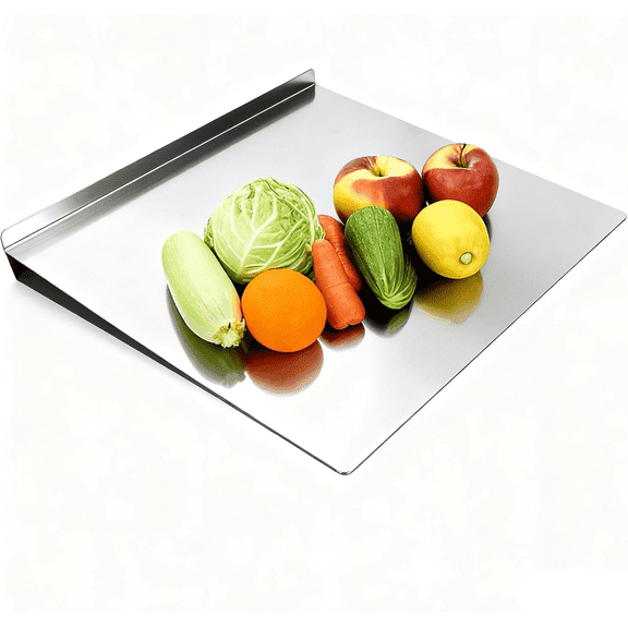 Extra Large Stainless Steel Rolling Cutting Board, Oversized Kitchen Meal Prep Work Surface Chopping Board, Multi-Purpose Countertop Prep Tool for Baking, Meat & Vegetable Prep