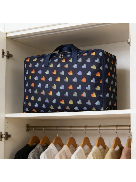 Extra Large Storage Bags Heavy Duty with Reinforced Handles, Non-Woven Moving Bags Organization, Foldable Stackable