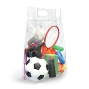 Extra-Large Storage Bags with Handles, Resealable Zipper, Expandable Bottom, 24x24, 10Pack