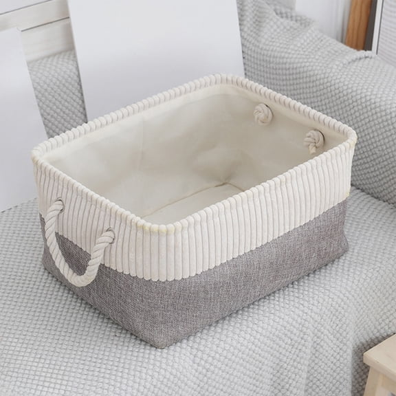 Extra Large Storage Basket Foldable Laundry Bin Deep Closet Organizer Tall Fabric Storage Container for Home Bedroom Bathroom Organization