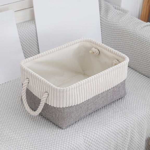 Extra Large Storage Basket Foldable Laundry Bin Deep Closet Organizer Tall Fabric Storage Container for Home Bedroom Bathroom Organization