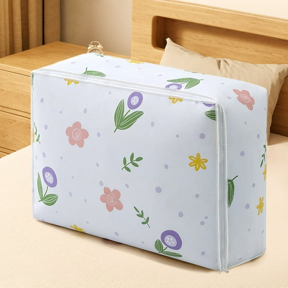 Extra Large Storage Box,Heavy-Duty Waterproof Clothes Container,Zippered Clothing Organization System,Foldable Moving Luggage Bag,Bedding Quilt Transport Sack