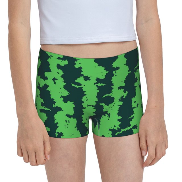 Easygdp Green Stripes Of Watermelon Girls Hipster Cotton Underwear