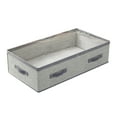 thumbnail image 1 of Extra Large Striped Under Bed Storage Bag, Moistureproof Non-Woven Organizer with Clear Window & Handles (Gray), 1 of 6