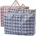 thumbnail image 1 of Extra Large Strong and Durable Storage bags Ideal for Laundry/Moving House/Shopping/Storage/Reusable Store Zip Bag Packaging, 1 of 6