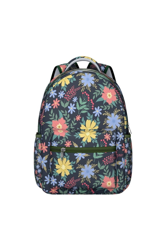 Extra Large Sunflower Flowers Backpack - 30L Travel Backpack for College Women with Lockable Zippers, Hidden Pockets, Supportive Straps, Stylish Floral Print for Commuting
