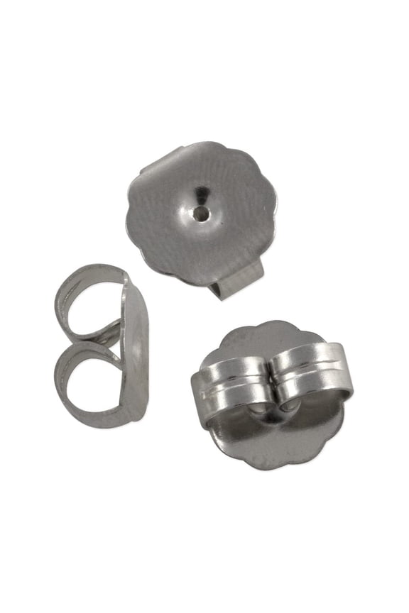 Extra-Large Surgical Steel Earring Backs (Wholesale Package of 100)