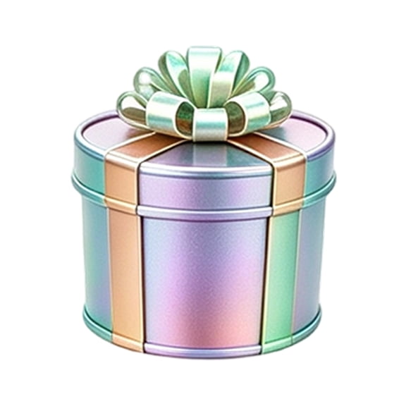 Extra Large Surprise Nesting Gift Boxes with Lid and Bow, 9-Piece Set, Iridescent Holographic, Christmas Gift Boxes, Matryoshka Prank Set