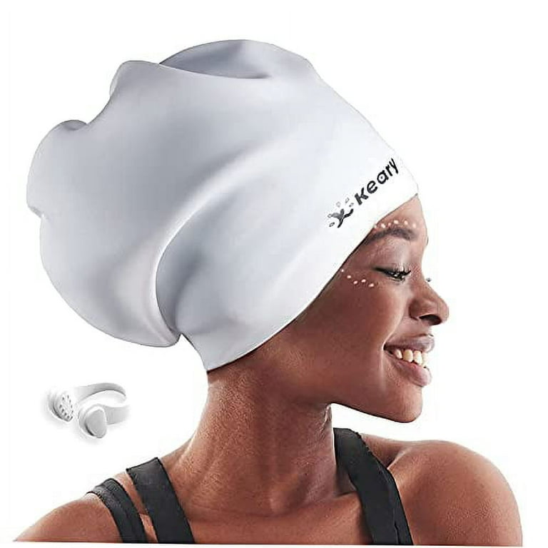 Women Silicon Swimming cap Adults Waterproof Large Men Summer