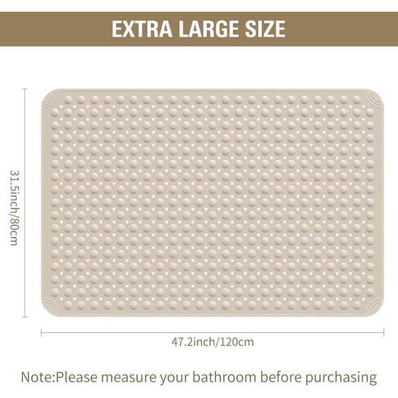 Extra Large TPE Shower Mat