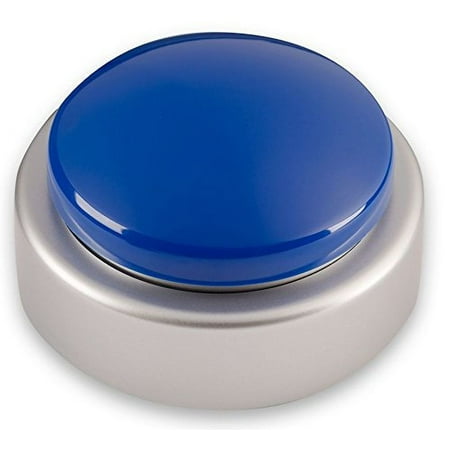 Extra Large Talking Button Clock - for The Blind, Elderly or Visually impaired Blue