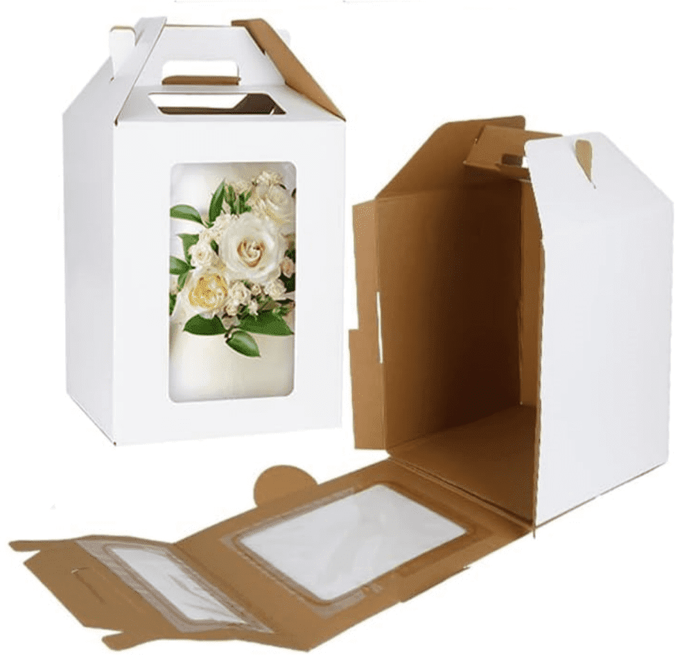 Extra Large Tall Cake Box,Disposable Layer Cake Box,Portable Cake Safe ...