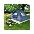thumbnail image 1 of Extra-Large Tent With Mesh Screen, 4-Person (Blue), Lightweight Family Tent|Quick Setup For Park Picnics, 1 of 8