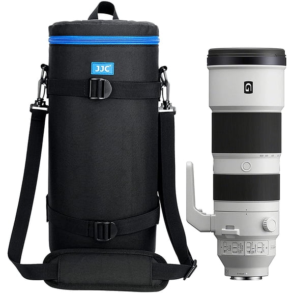 Extra Large Thick Camera Lens Case Bag for RF 200-800mm F6.3-9 IS Nikon 180-600mm/600mm F6.3 200-600mm Zoom with Reversed Hood&Teleconverte,Fits Lenses Below 5.5x14.6"(D x L)