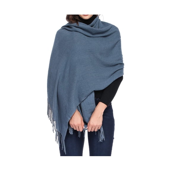 Extra Large Thick Pashmina Shawl Wraps - Imitation Wool Soft Winter Warm Scarves Travel Blanket for Women