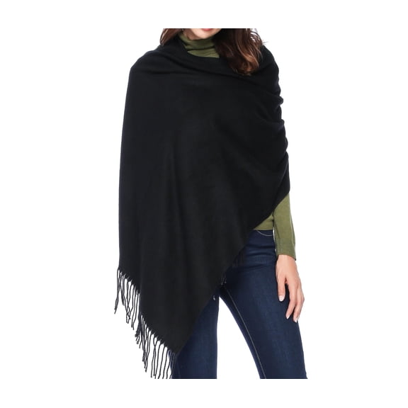 Extra Large Thick Pashmina Shawl Wraps - Imitation Wool Soft Winter Warm Scarves Travel Blanket for Women