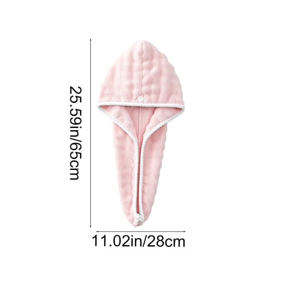 Extra Large Thickened Hair Drying Towel for Women, Soft Highly Absorbent Fast Dry Hair Wrap, Quick Dry Hair Turban for Long Curly Hair, Bathroom Home Travel Use