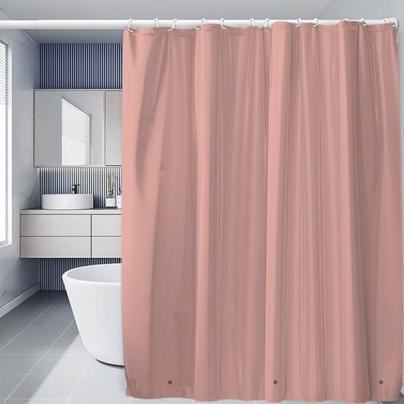 Extra Large Thickened Waterproof Shower Curtain with Magnets, Polyester Fabric Bathroom Decor with 12 C-Hooks for Bath Tub, Room Divider