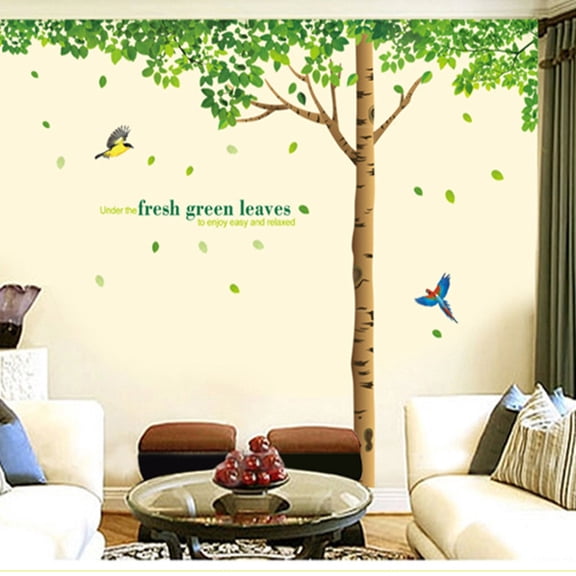 Extra Large Three-Piece Tree AY306 Removable PVC Transparent Film Wall Decal, Dropship Available