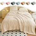 thumbnail image 1 of Extra Large Throw Blanket for Couch Home Office Hotel 100% Cotton Super Soft Blanket Blue 47"x70" by Xuniizn, 1 of 1