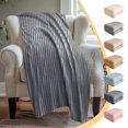 thumbnail image 1 of Extra Large Throw Blanket for Couch Home Office Hotel 100% Cotton Super Soft Blanket Gray 47"x70" by Xuniizn, 1 of 1