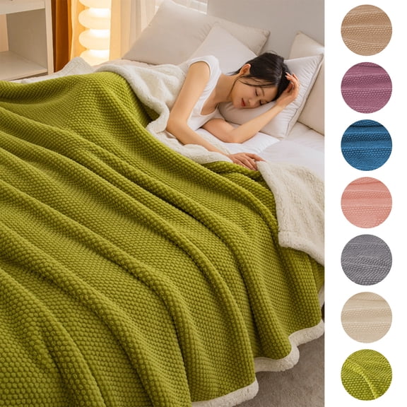 Extra Large Throw Blanket for Couch Home Office Hotel 100% Cotton Super Soft Blanket Pink 47"x70" by Xuniizn