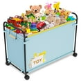 thumbnail image 1 of Extra Large Toy Box, 180L Toy Storage Organizer with Wheels, Metal & Oxford Cloth Toy Chest With Handle, Toy Box for Living Room Area, Nursery, Bedroom, Playroom, Toy Boxes for Boys, Girls, Kids, 1 of 14