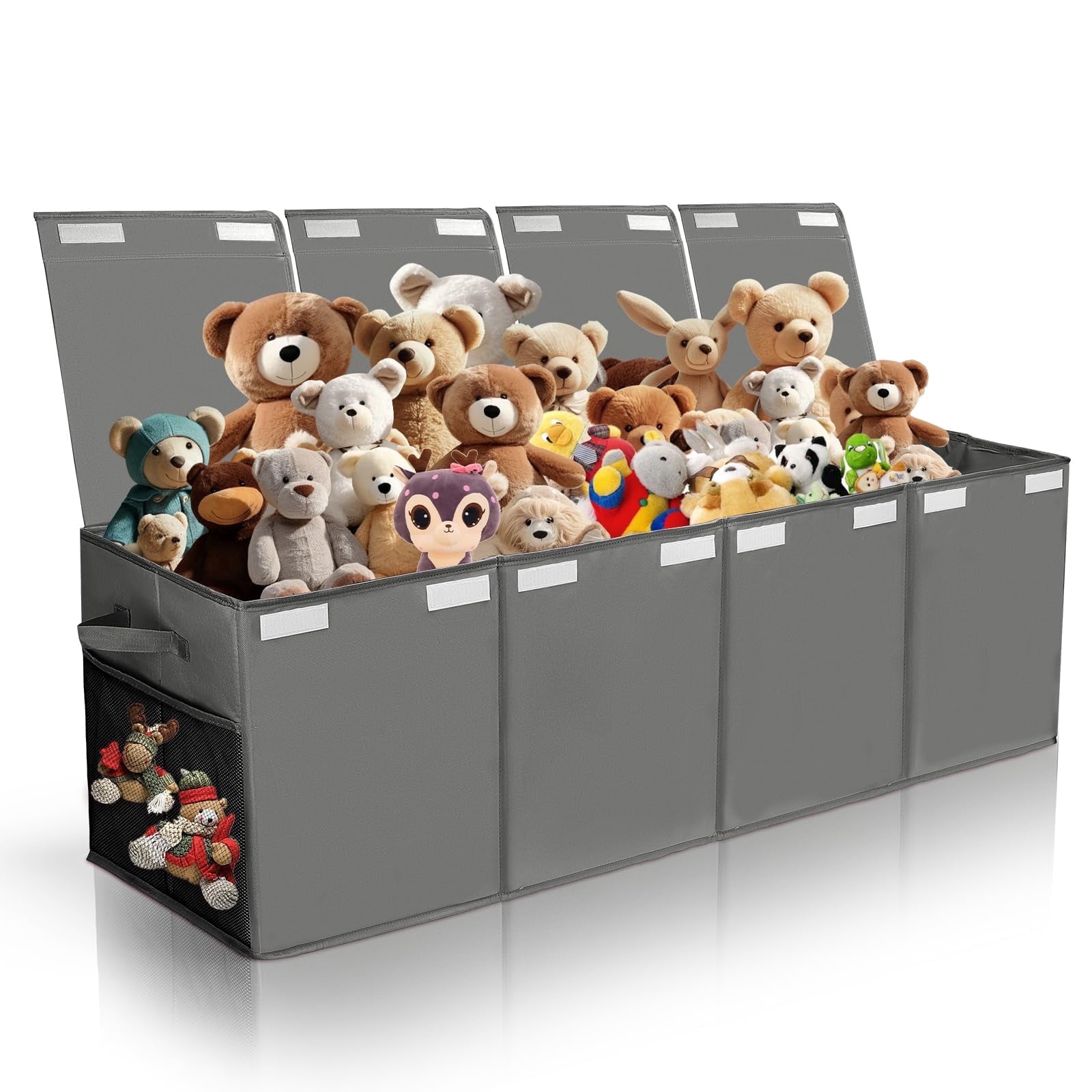 Extra Large Toy Box,200 L Collapsible Sturdy Kids Toy Chest Storage Box ...