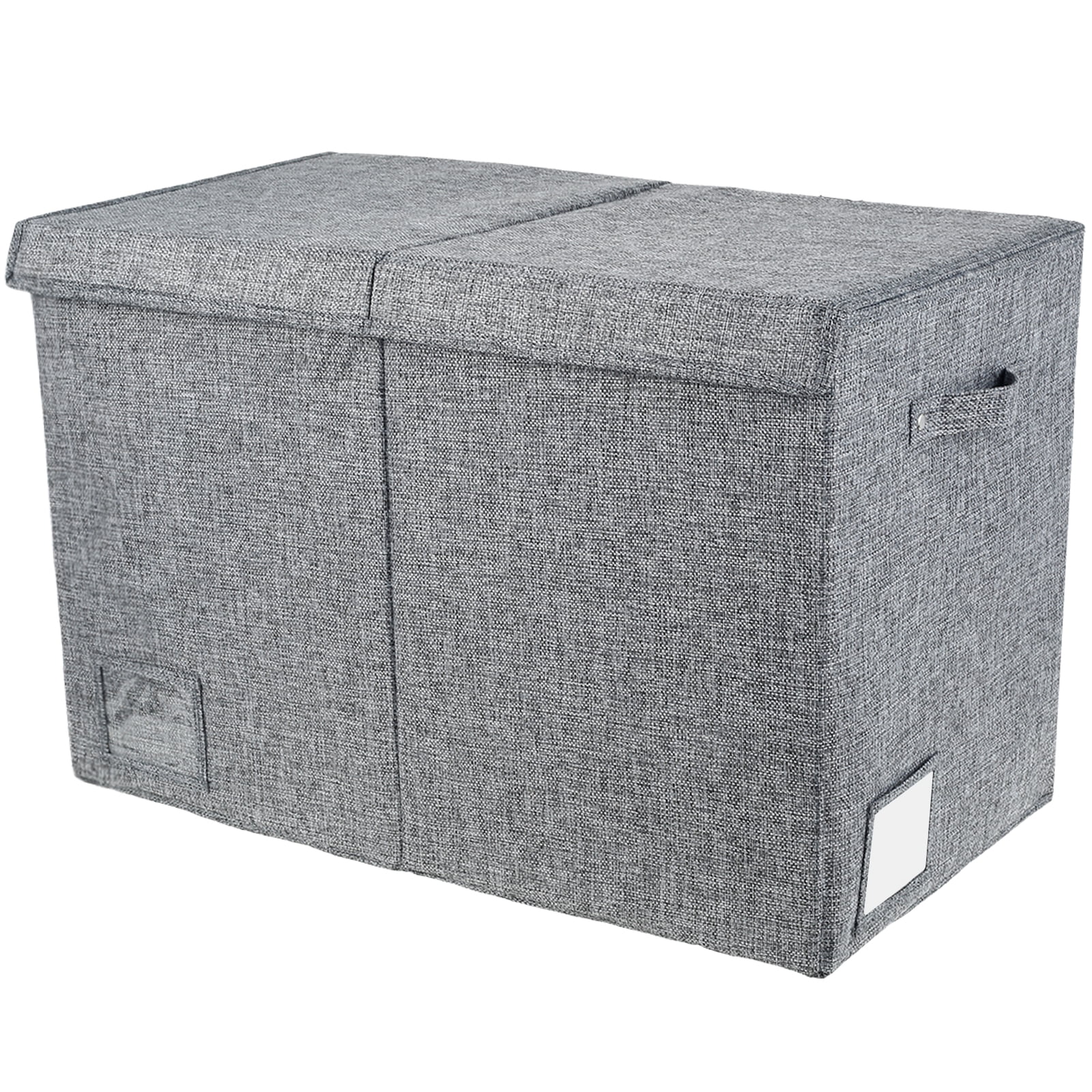 Extra Large Toy Box 82.5L Collapsible Sturdy Kids Toy Chest for Boys Girls Kids Toy Storage Organizer Toddler Storage Bins with Lids and Handle Toy Box basket for Living Room Bedroom Nursery Gray