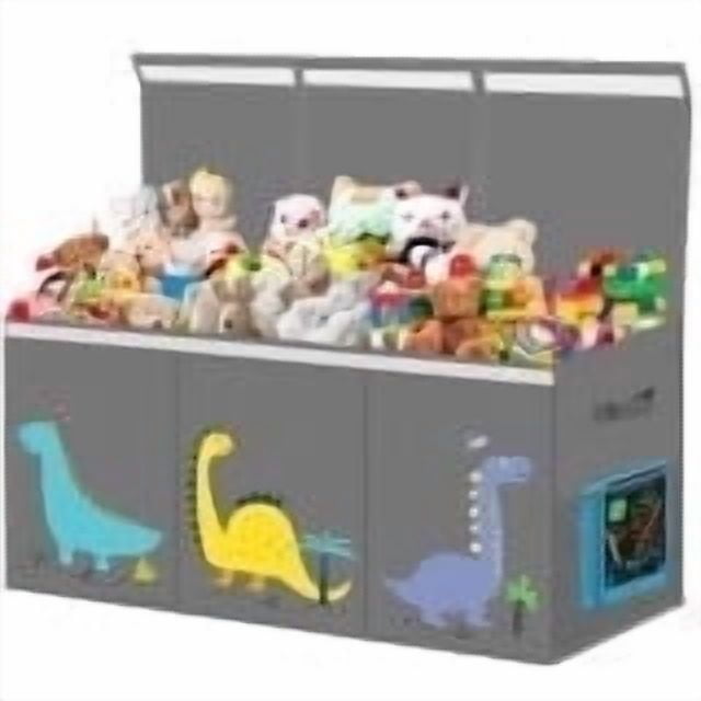 Extra Large Toy Box, Collapsible Sturdy Kids Toy Chest for Boys